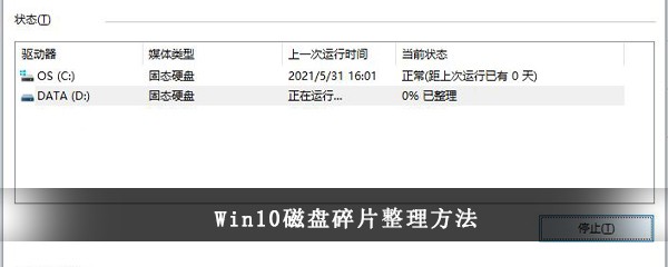 Win10磁盘碎片整理方法(如何关闭win10磁盘碎片)