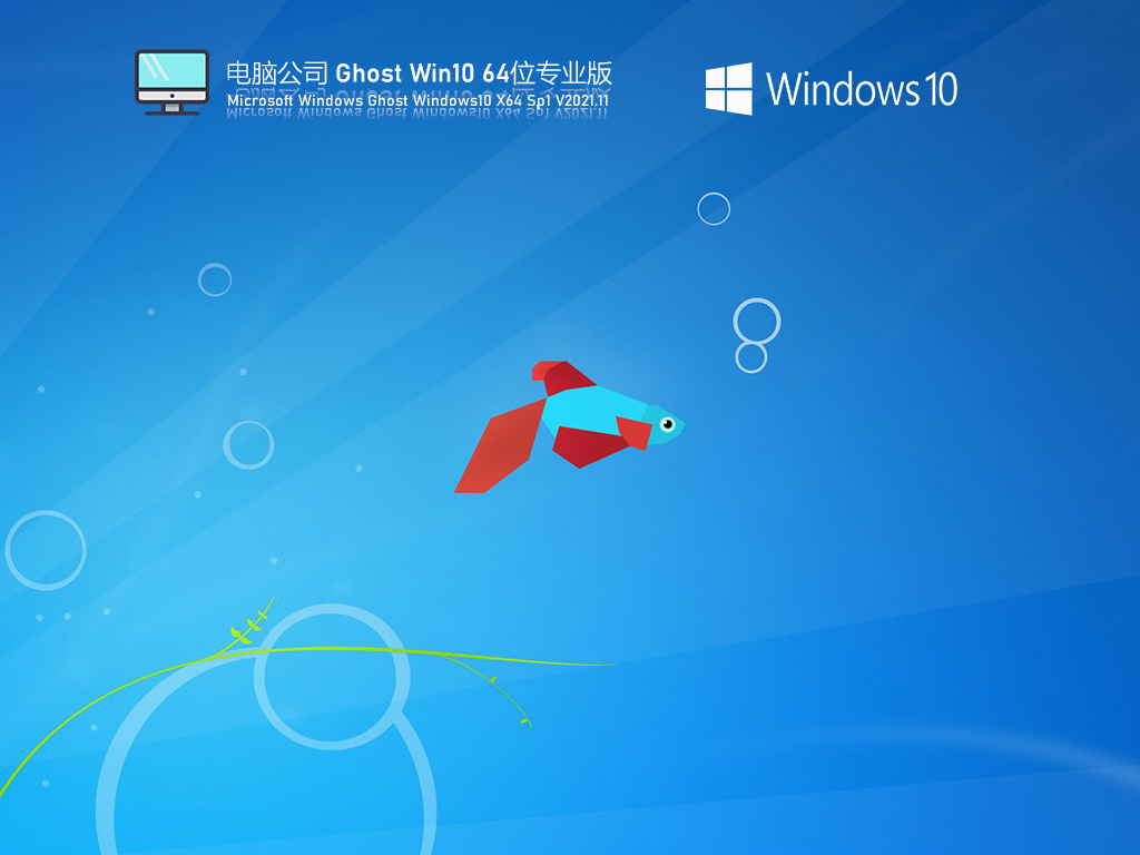 电脑公司Windows10 X64 免激活专业版v2021.12系统下载