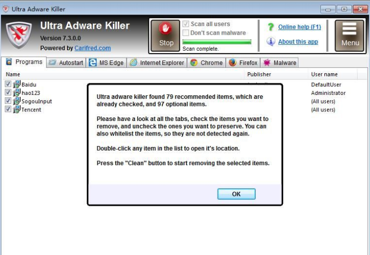Ultra Adware Killer（超级广告杀手）