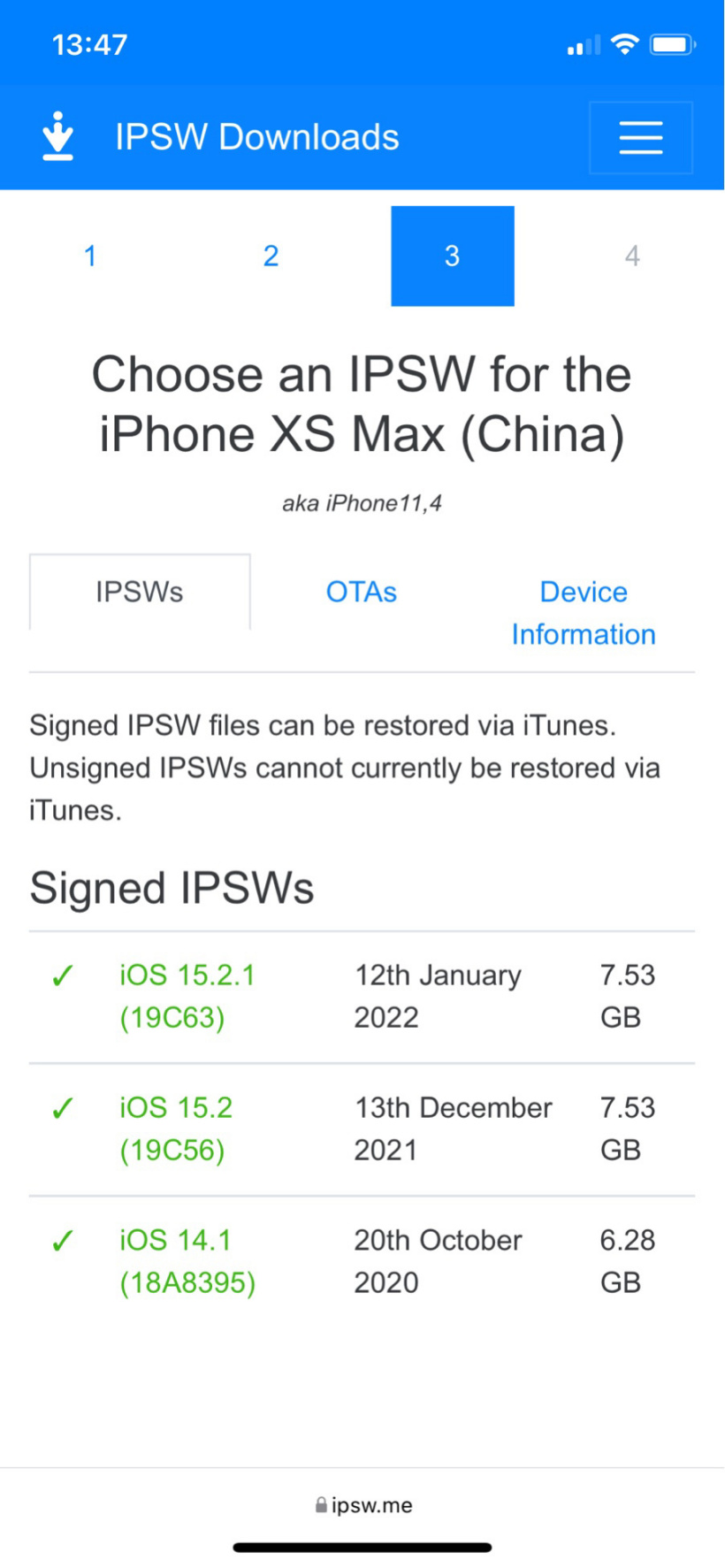 苹果 iPhone XS Max国行版降级系统验证通道再次开启