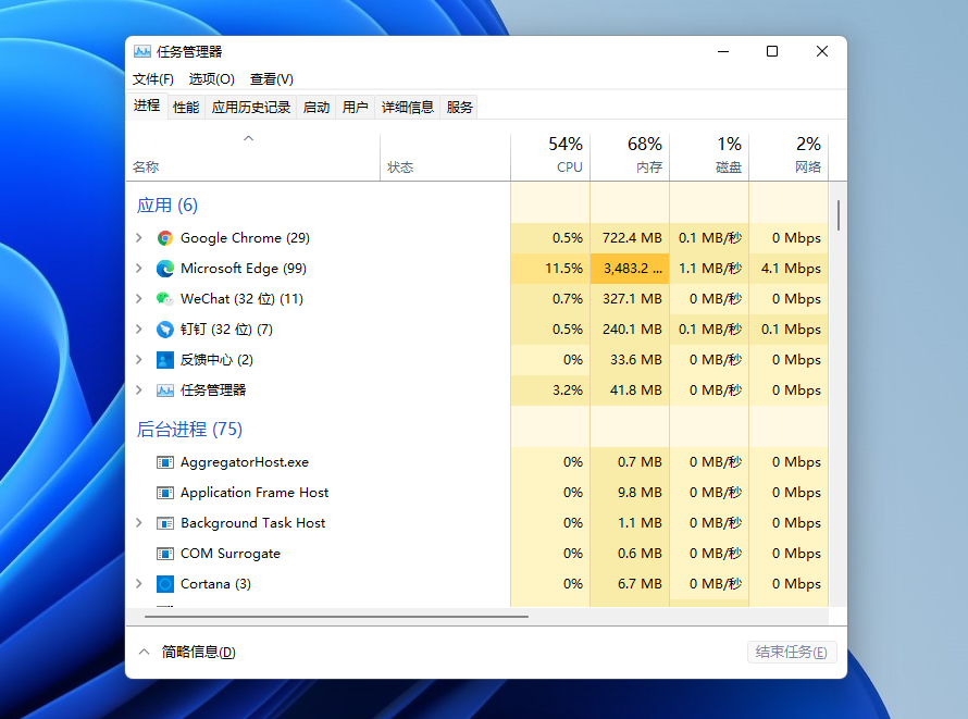 微软 Win11 Build 22538 任务管理器 Bug：点击“性能”标签直接崩溃