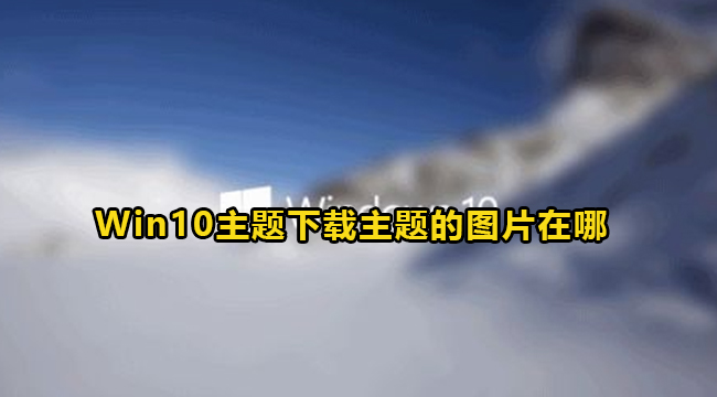 Win10主题下载主题的图片在哪