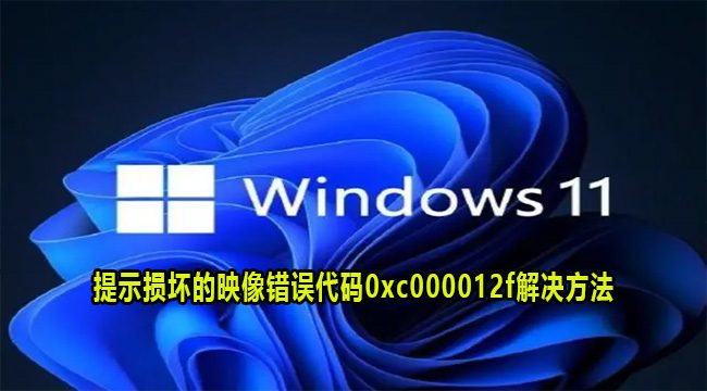 Win11提示损坏的映像错误代码0xc000012f解决方法