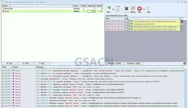 GSA Search Engine Ranker（搜索引擎）