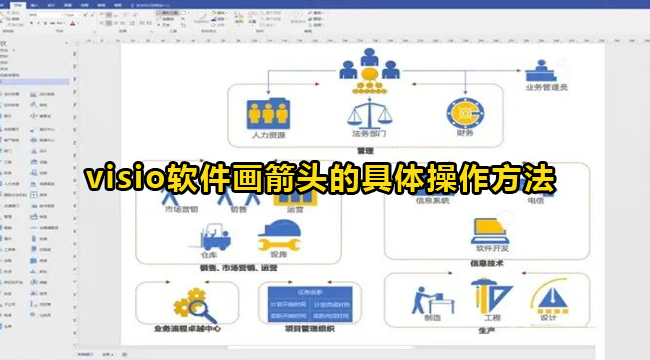 visio软件画箭头的具体操作方法