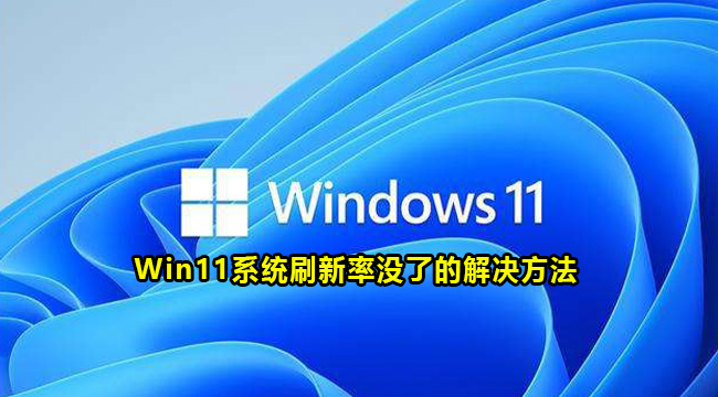 Win11系统刷新率没了的解决方法