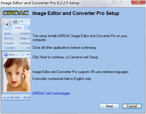 GIRDAC Image Editor and Convert（图像格式转换）