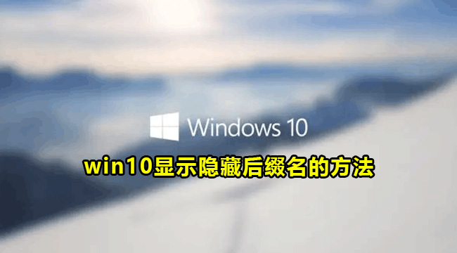 win10显示隐藏后缀名的方法(win10显示隐藏图标怎么设置不隐藏)