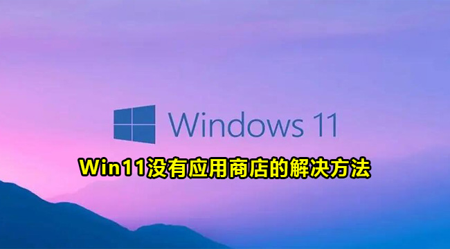 Win11没有应用商店的解决方法