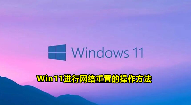 Win11进行网络重置的操作方法