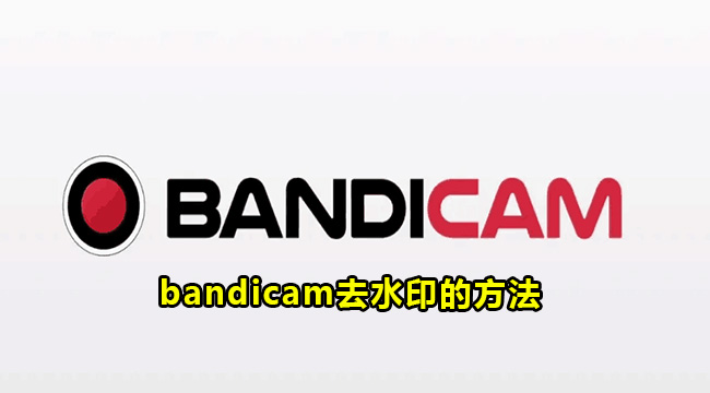 bandicam去水印的方法