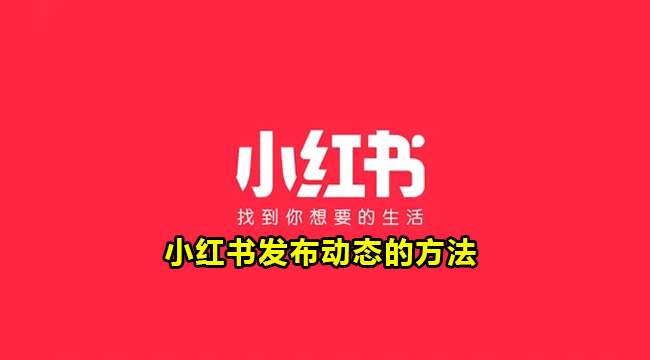 小红书发布动态的方法