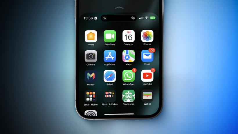 iOS 16.1 Beta 1发布后，iPhone灵动岛已支持单手操作模式