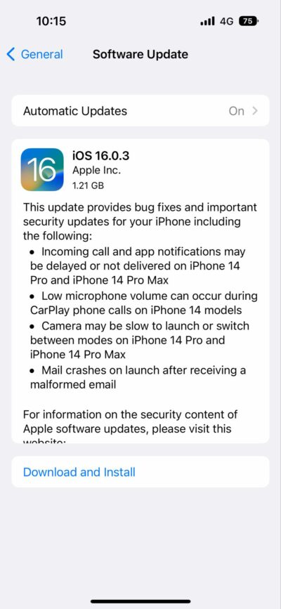 苹果再推iOS更新 iPhone 14用户必更新