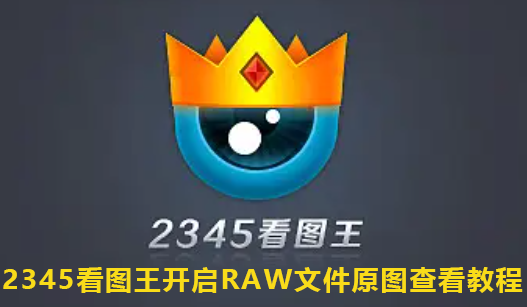 2345看图王开启RAW文件原图查看教程