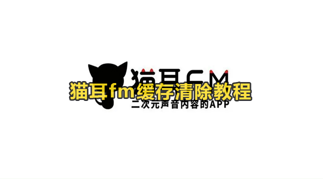 猫耳fm缓存清除教程