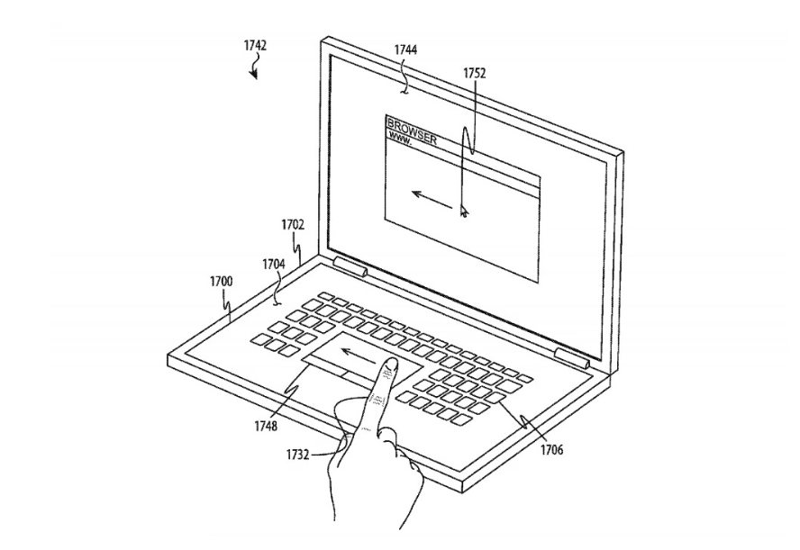 苹果新专利暗示未来 MacBook Pro 采用无键设计