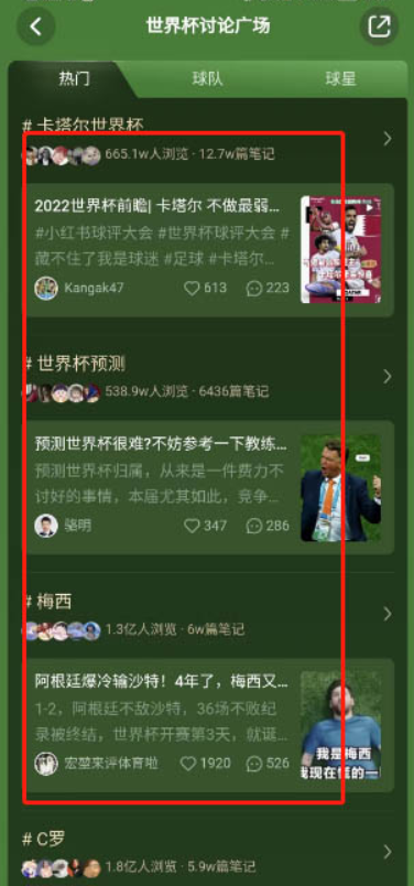 小红书卡塔尔世界杯赛事讨论方法