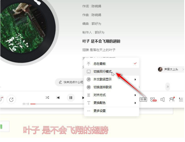 网易云音乐设置歌词双行显示教程