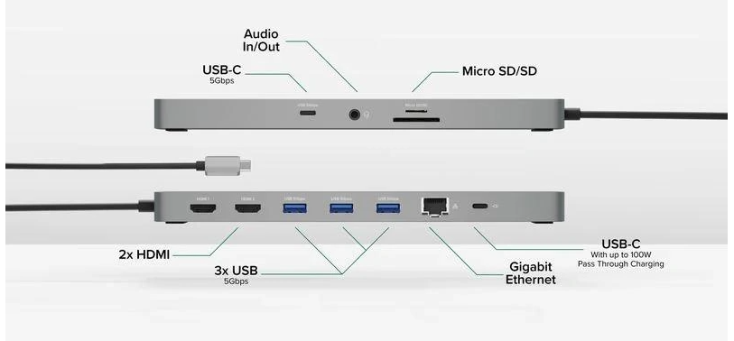 配有 16 个端口，Plugable 为 MacBook Pro 推出新款 Thunderbolt 4 扩展坞