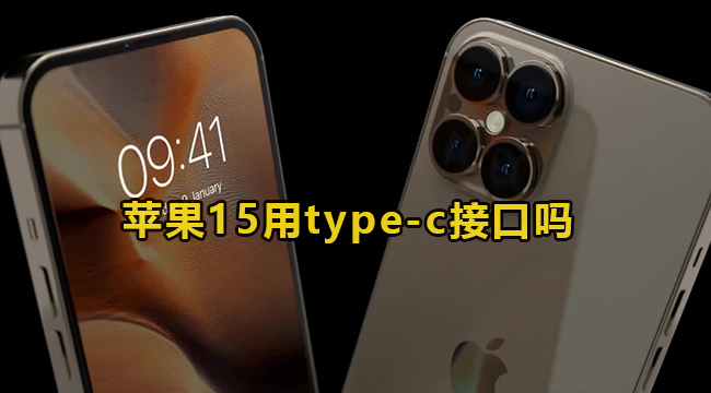 苹果15用type-c接口吗