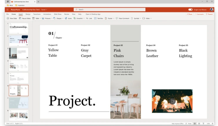 微软网页版 PowerPoint 已可上传本地视频，最大 256 MB