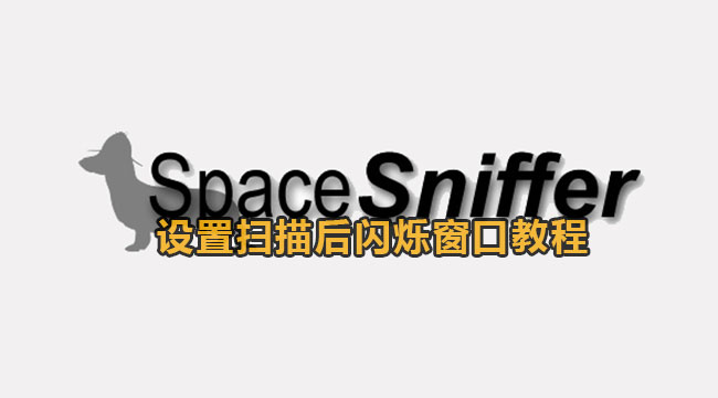 SpaceSniffer设置扫描后闪烁窗口教程
