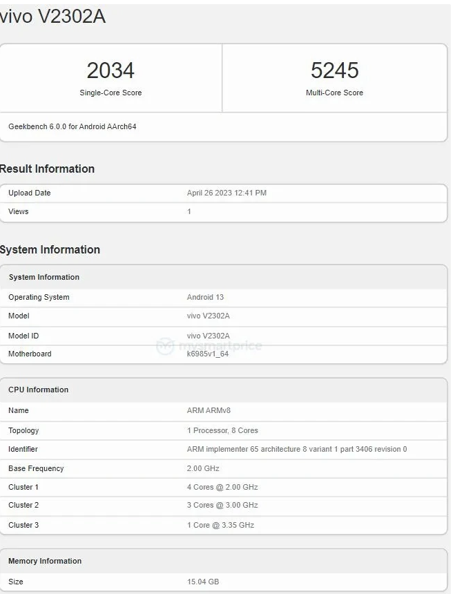 iQOO Neo8 Pro 现身 Geekbench，首发搭载天玑 9200 + 处理器