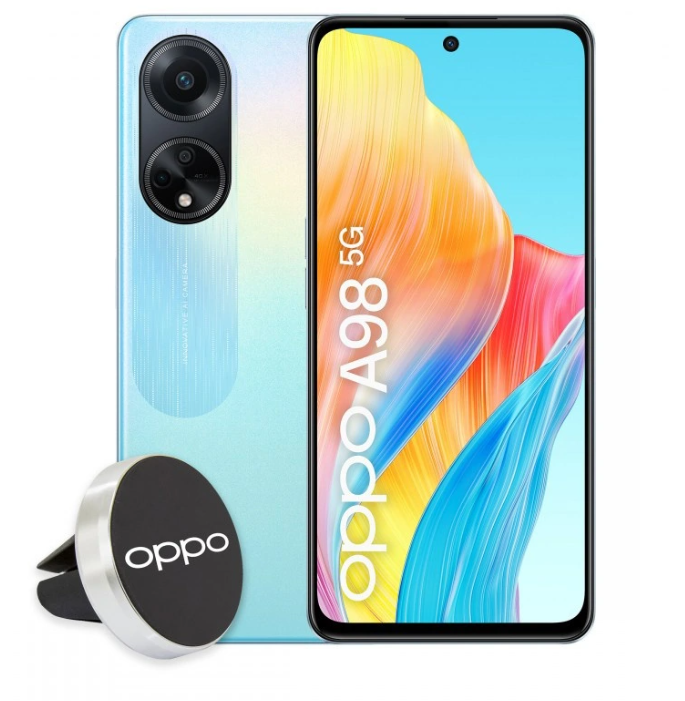 OPPO A98 5G 手机高清渲染图曝光：搭载骁龙 695 芯片，后置 64MP 三摄像头
