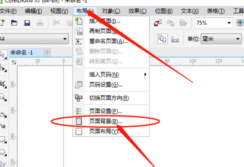 coreldraw更改画布背景的方法