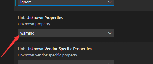 vscode设置未知属性为错误的教程