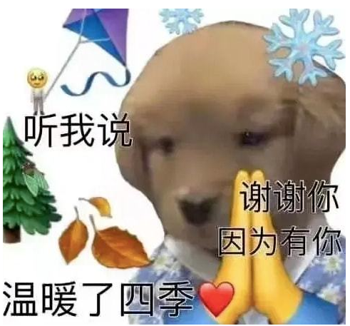 抖音谢谢好运小狗表情包大全