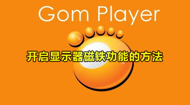 gomplayer开启显示器磁铁功能的方法