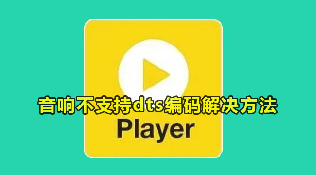 potplayer音响不支持dts编码解决方法