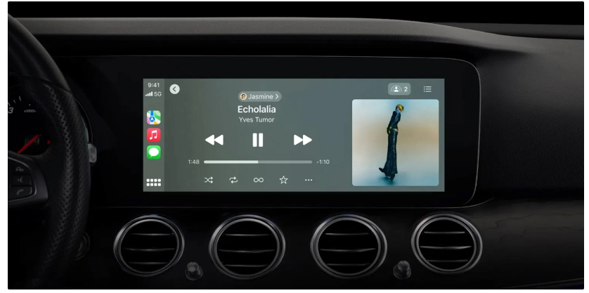 iOS 17 中 CarPlay 新特性汇总：乘客共享和控制音乐、新增深色模式等