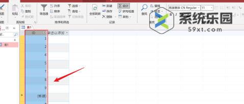 access设置单元格居中的方法