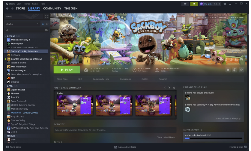 Steam 桌面客户端更新：新增笔记、在游戏中固定窗口功能