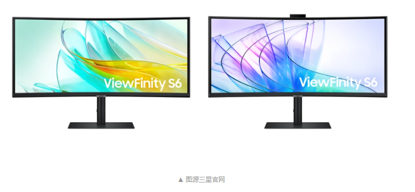 三星推出新款 ViewFinity S6 显示器：34 英寸曲面大屏，8 月底上市