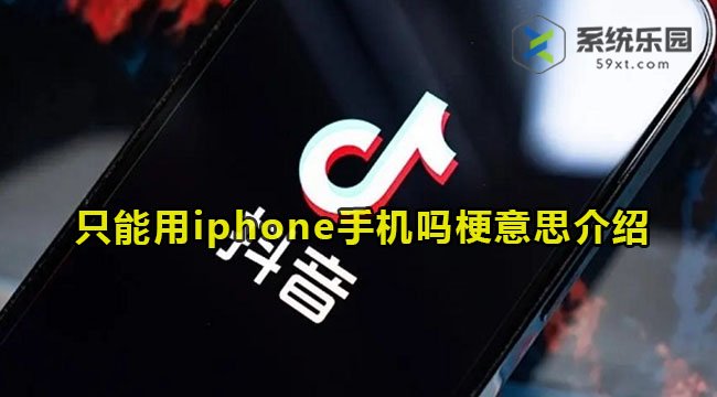 抖音只能用iphone手机吗梗意思介绍