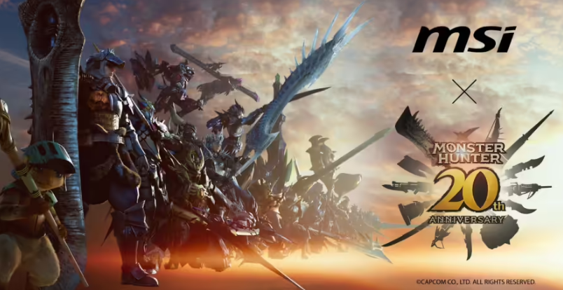 《怪物猎人》合作官宣，微星将推出限量版游戏联名硬件产品