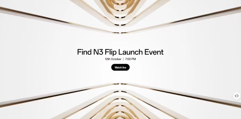 OPPO Find N3 Flip 折叠机 10 月 12 日全球发布