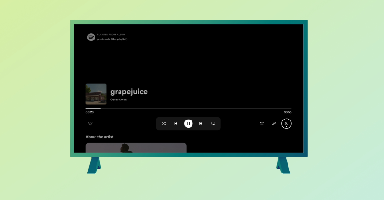 Spotify 推出新版电视 App：主页重新设计，支持深色模式