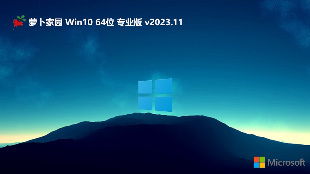 萝卜家园最新win10 64位专注免费版v2023.11