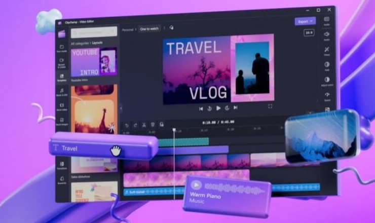 微软视频编辑工具 Clipchamp 迎来新功能，包含 AI 自动创作、AI 文本转语音