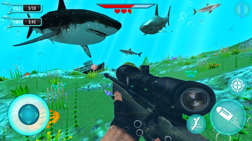 鲨鱼猎手3D截图