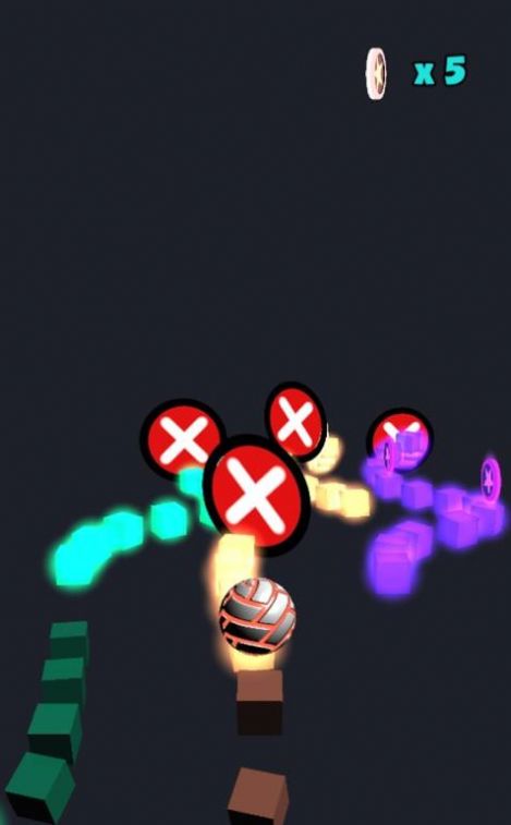悬空霓虹球截图