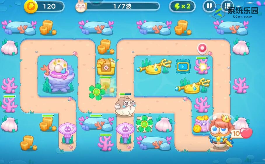保卫萝卜4海的闺女第83关通关方法