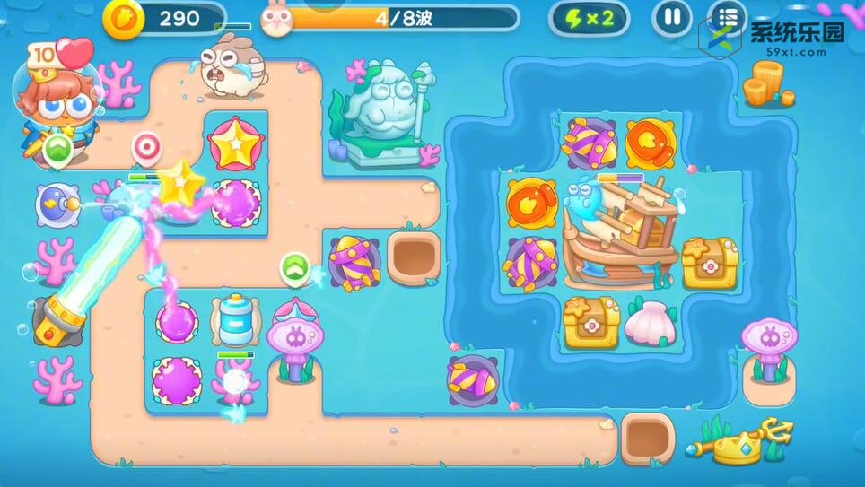 保卫萝卜4海的闺女第85关通关方法