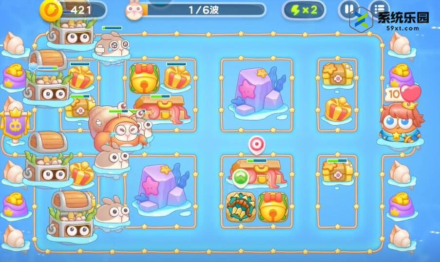 保卫萝卜4海的闺女第105关通关方法