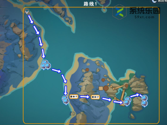 原神4.5海灵芝采集路线介绍